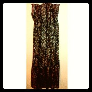 Lane Bryant Leopard Sleeveless Maxi dress.